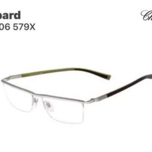 Chopard Eyeglasses VCHA06 579X SHINY PALLADIUM SEMI RIM Optical Frame 56-17 140